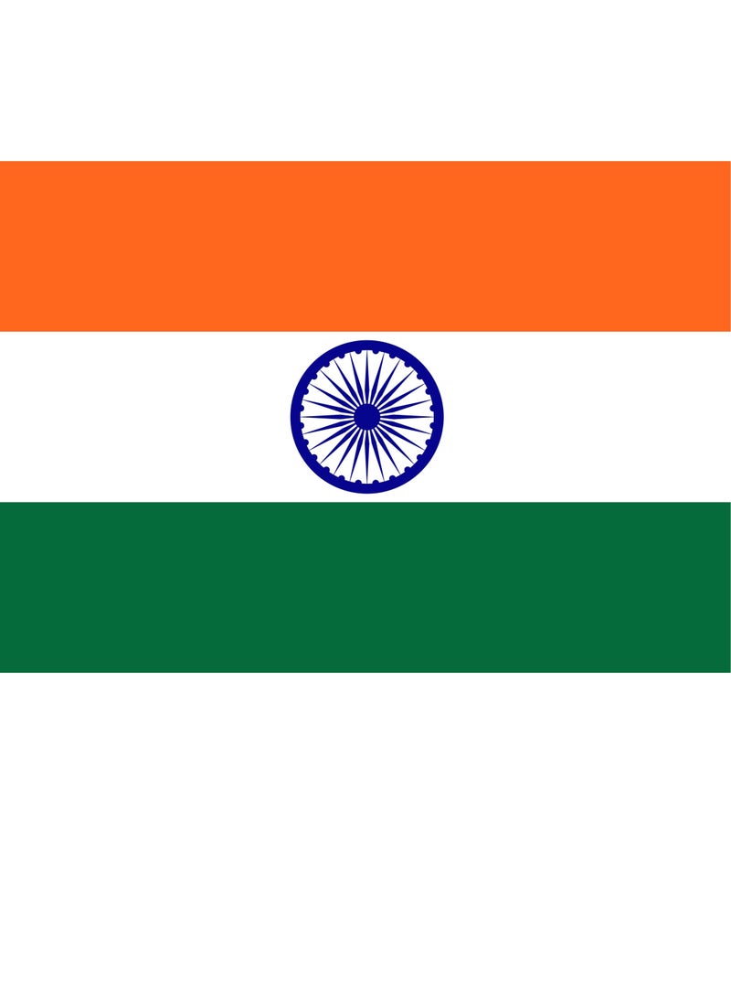 Vitacelli - INDIA  Flag National Day Durable Long Lasting For Outdoor And Indoor Use For Building Home And Car Decoration 150X90CM - Image 1