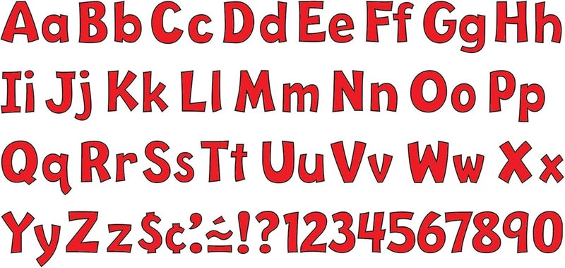 TREND Enterprises Red 4" Playful Combo Ready Letters Set - Image 2