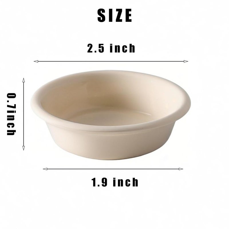 CRITTZOO 100Pcs 1oz Biodegradable Crested Gecko Food Cups fit Reptile Food Dish or Water Bowl - Image 2