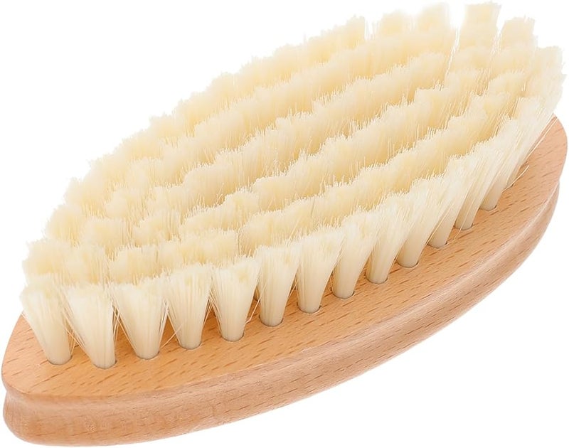 فرشاة غسيل صفراء فاتحة بشعيرات ناعمة أداة تنظيف متعددة الوظائف للملابس والأحذية والمنزل والسفر - Image 2