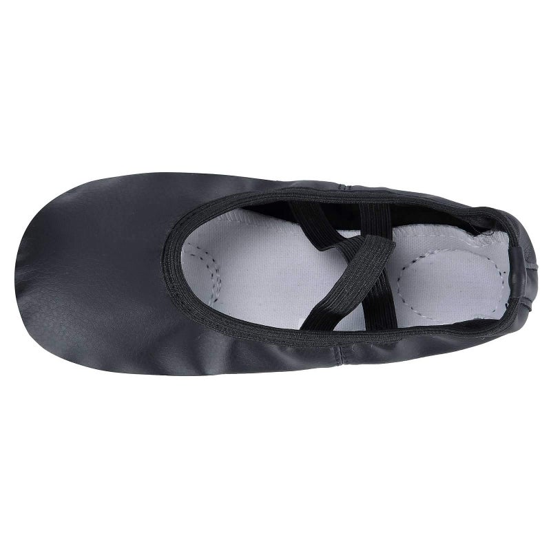 Dynadans Soft Leather Ballet Shoes/Ballet Slippers/Dance Shoes for Girls and Boys (Toddler/Little/Big Kid/Women)-Black-3M Big Kid - Image 4