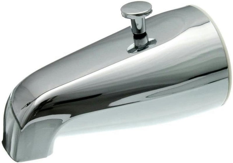Danco Replacement Tub Spout with Diverter, Chrome, 5-Inch, Fitting 1/2-Inch or 3/4-Inch IPS, 1-Set (80765) - Image 1