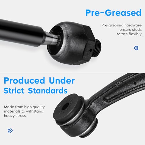 AEagle 10PCS Front Upper Control Arms for Escalade Chevy Silverado Avalanche Suburban Tahoe GMC Sierra Yukon 2007-2014 | w/Ball Joints Suspension Kit Replaces K80669 K700432 - Image 3