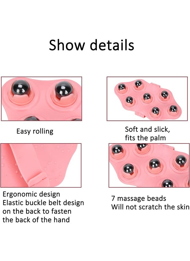 Ant Portable Roller Ball Massage,Glove Muscle Relax Slimming Magnetic Bead Body Massager,Metal Bead Roller Ball Massager for Muscle Back Neck Joint Foot Shoulder Leg Pain Relief  - Image 4