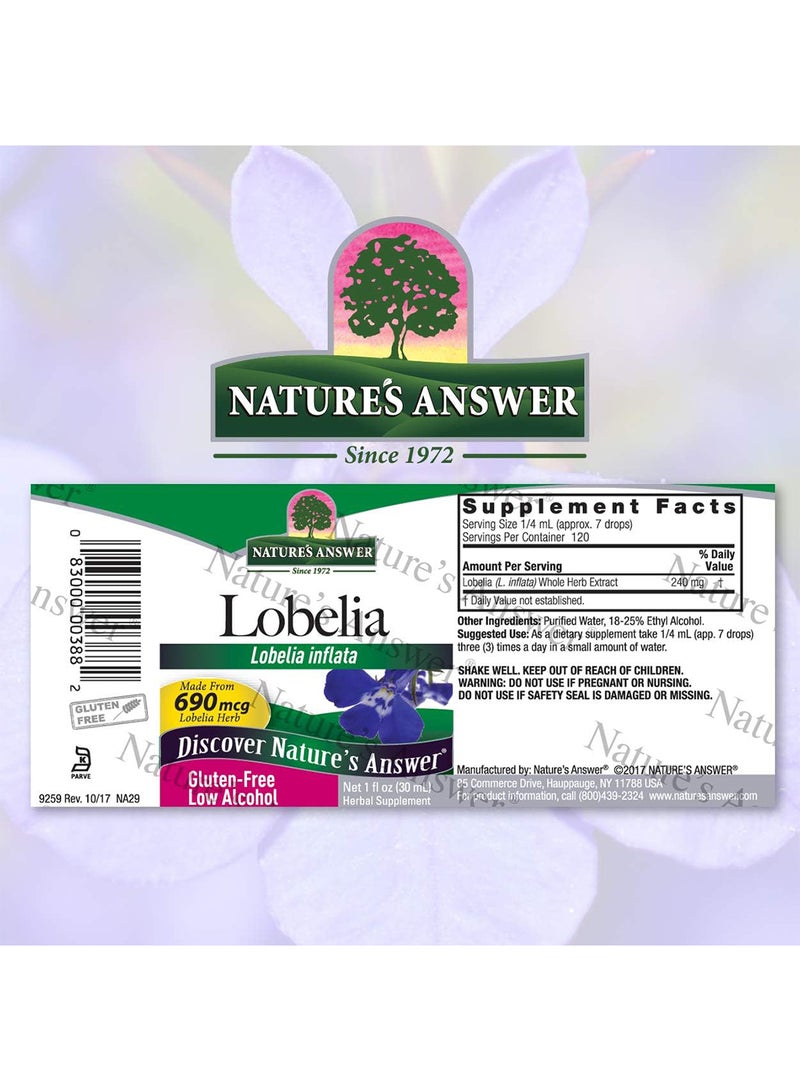 NATURE'S ANSWER Lobelia Inflata 1 FL Oz - Image 2