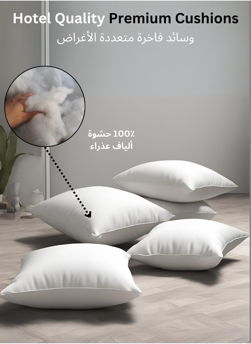 Zaprus Zaprus Premium Sofa Cushions Set of 4 – Ultra-Soft Microfiber Throw Pillows for Couch, Bed & Chair – Multiple Sizes – Supportive, Plush, Decorative Pillows for Living Room & Home Decor  - Image 3