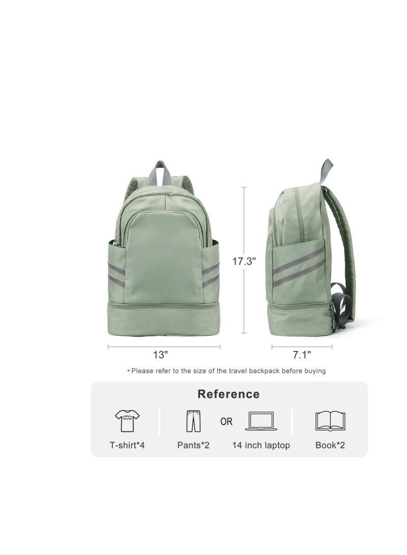 Zikra Women Sports Backpack Gym Bag, Women Waterproof Backpack, Lightweight Travel Backpack with Shoe Compartment Wet Pocket Travel Backpacks - Image 2