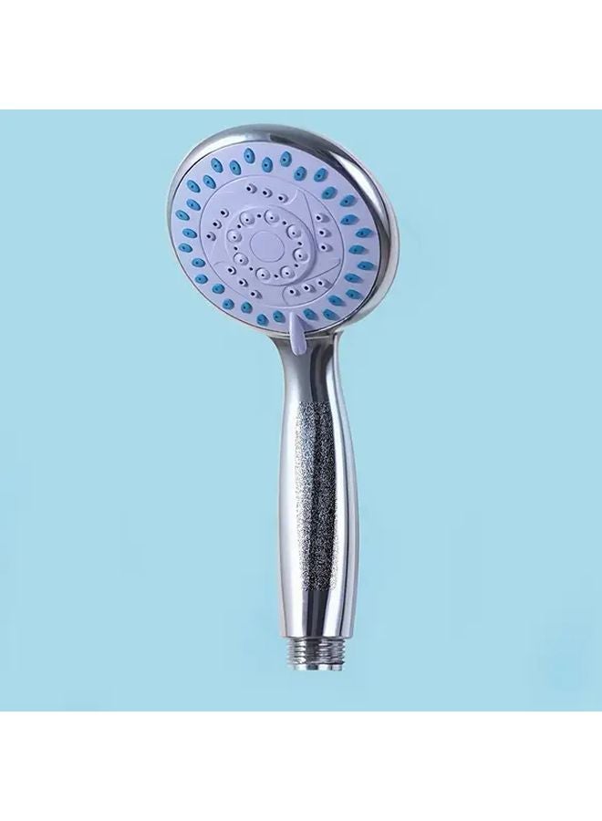 1pc Four Speed Adjustable Pressurized Shower Head Racket Bath Showerhead - Image 4