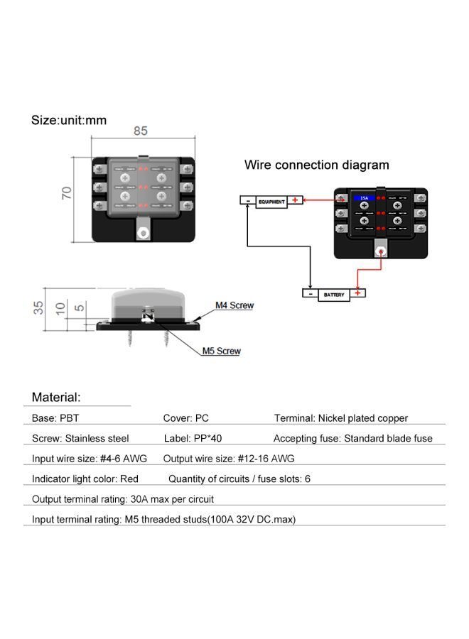 نيبمينينت حامل لصندوق المنصهرات العريضة سداسي الأتجاهات، للسيارة - Image 5