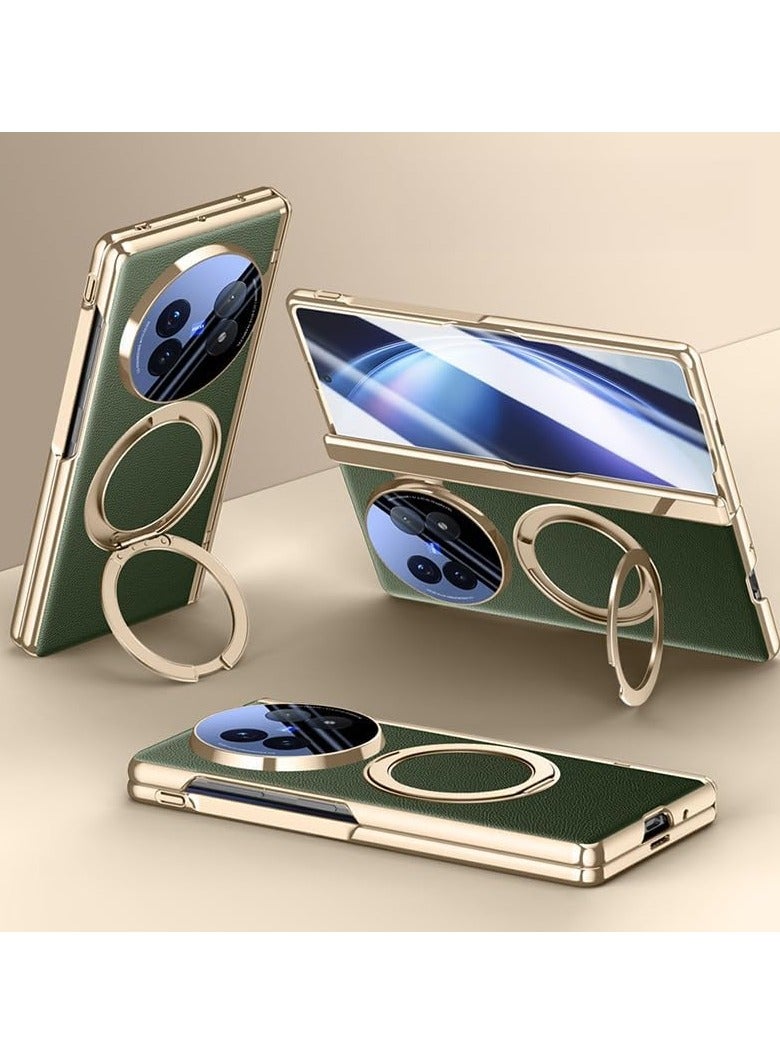 general Vivo X Fold 5 Magnetic Case, Mag-Safe Compatible, with Screen Protector and 360° Swivel Stand, PC Electroplate Shock and Shock Resistant Protective Case