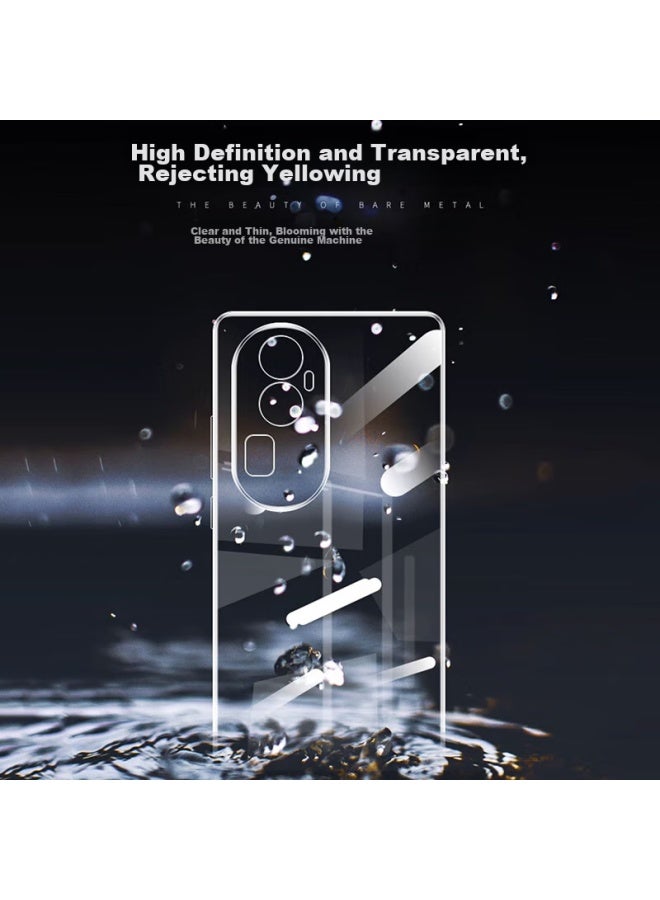 Kmaxai غطاء هاتف لـ Oppo Reno10 Pro+، غطاء واقي فائق الرقة، حماية كاملة للعدسة، مقاوم للخدش، مضاد للصدمات، غطاء ناعم شفاف بسيط من TPU، شفاف - Image 3