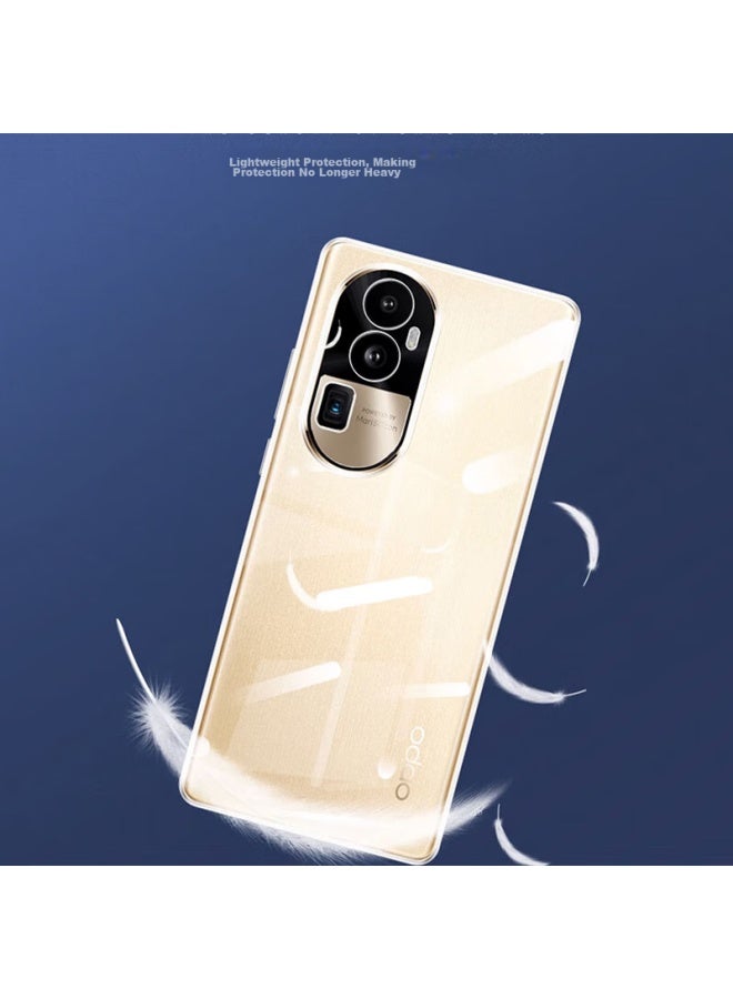 Kmaxai غطاء هاتف لـ Oppo Reno10 Pro+، غطاء واقي فائق الرقة، حماية كاملة للعدسة، مقاوم للخدش، مضاد للصدمات، غطاء ناعم شفاف بسيط من TPU، شفاف - Image 5