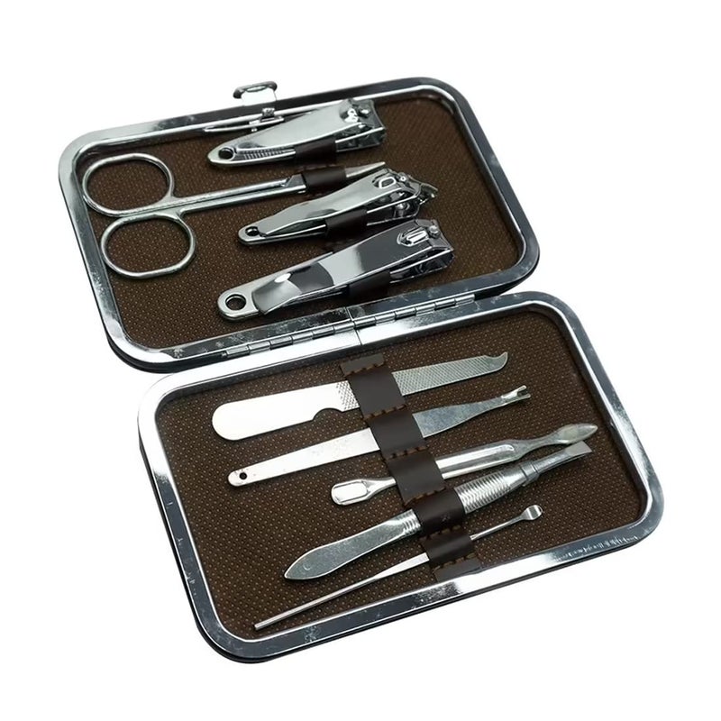 Adbeni Manicure Kit, Pedicure Tools for Feet, Nail Clipper, Ear Pick Tweezers, Manicure Pedicure Set for Women and Men,9in1 Black - Image 4