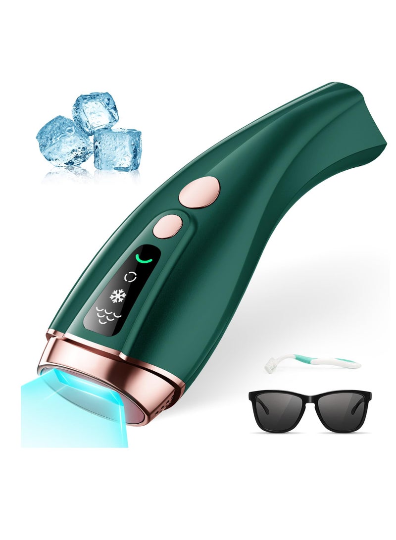 SYOSI Laser Hair Removal for Women 6 Speed Setting 999,999 Flashes Painless IPL Hair Remover with Ice Cooling Care Function for Whole Body - Image 1