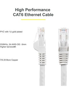 MOWSIL Cat.6 UTP Patch Cable 3 Mtr,IBE series copper-clad Aluminum 1000Mpbs 250MHz Aluminum Foil PVC Jacket  - Image 4