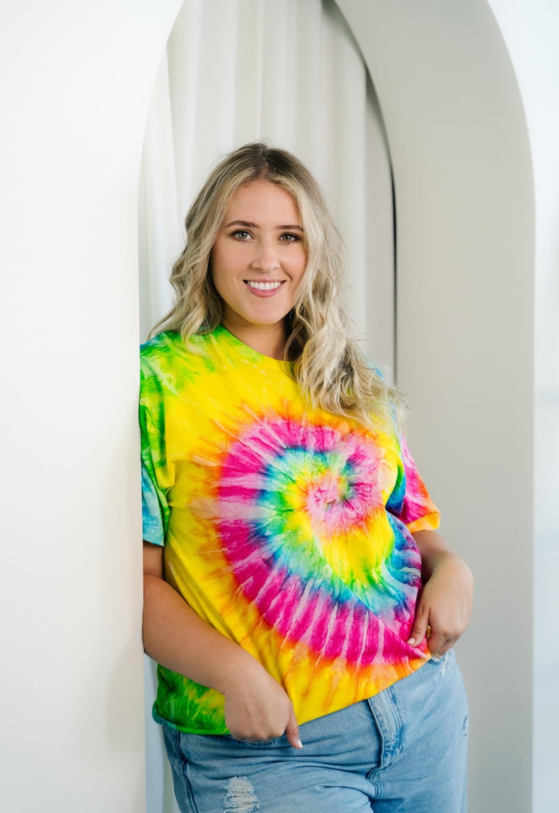 Colortone 100% Cotton Pigment Tie Dye T-Shirt for Women and Men, X-Large, Saturn - Image 3