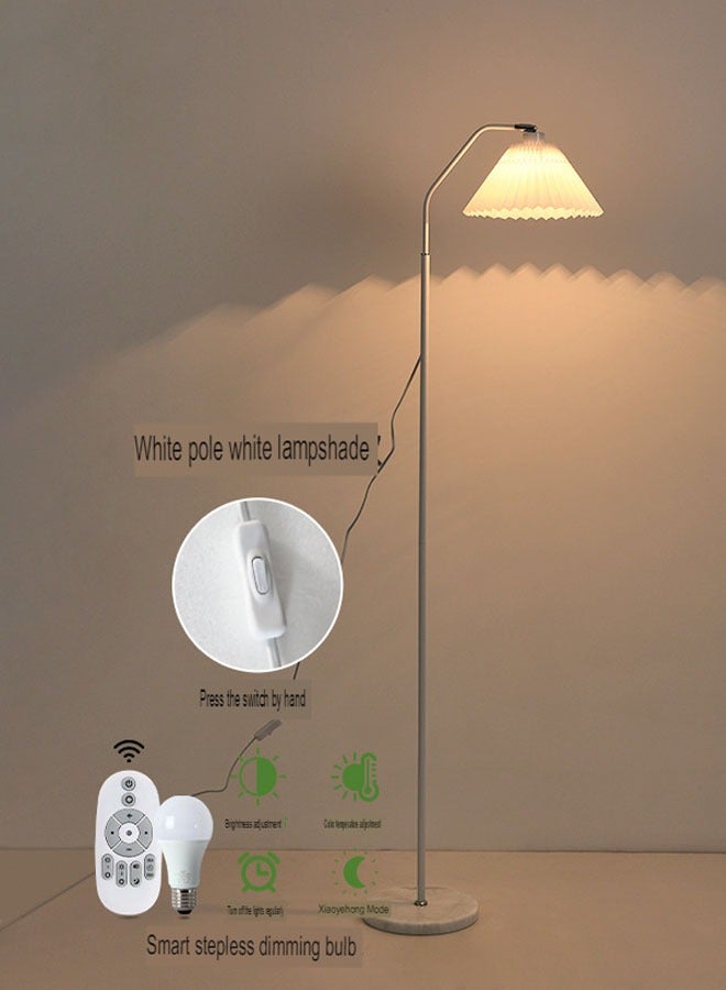 إن كي أكس مصباح بيانو عمودي بسيط لحماية العين على الطراز الاسكندنافي - مصباح أرضي مبتكر لغرفة المعيشة والدراسة وغرفة النوم مع جهاز تحكم عن بعد 12 واط - Image 1