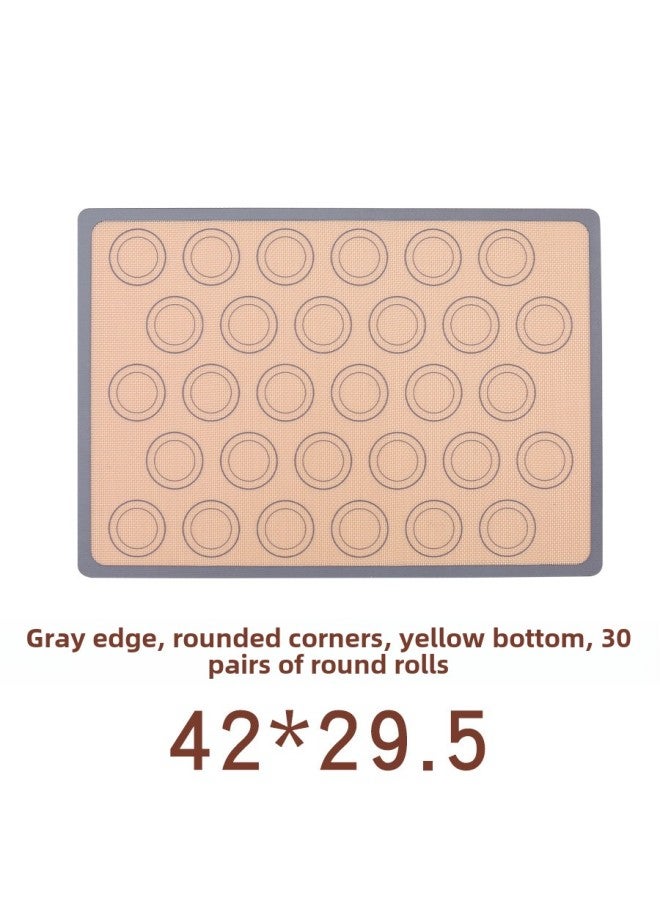 Cross-border Hot Products New Silicone Baking Pad Macaron Ring Non-stick Baking Pad Glass Fiber Pad Temperature Resistance-Dimensions:40*50CM  - Image 5