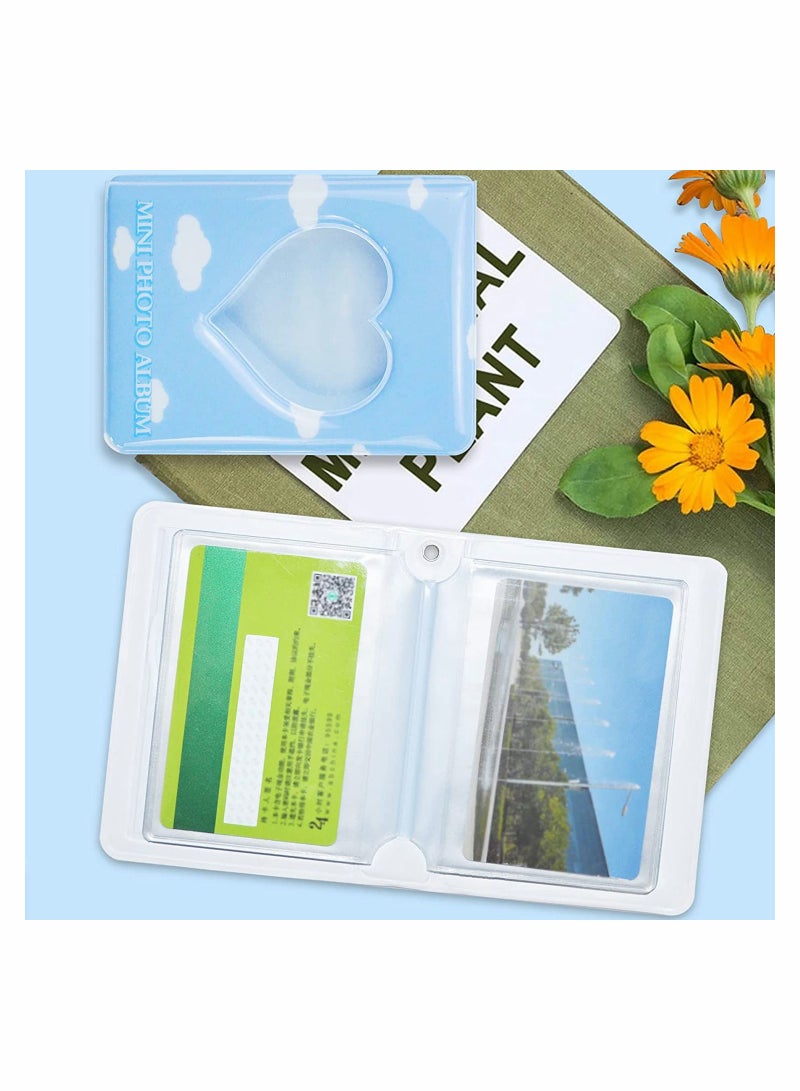 3 Inch Mini Heart-Shaped Photo Album Binder - Kpop Card Holder for Photos, ID & Business Cards, 40 Pockets - Image 3