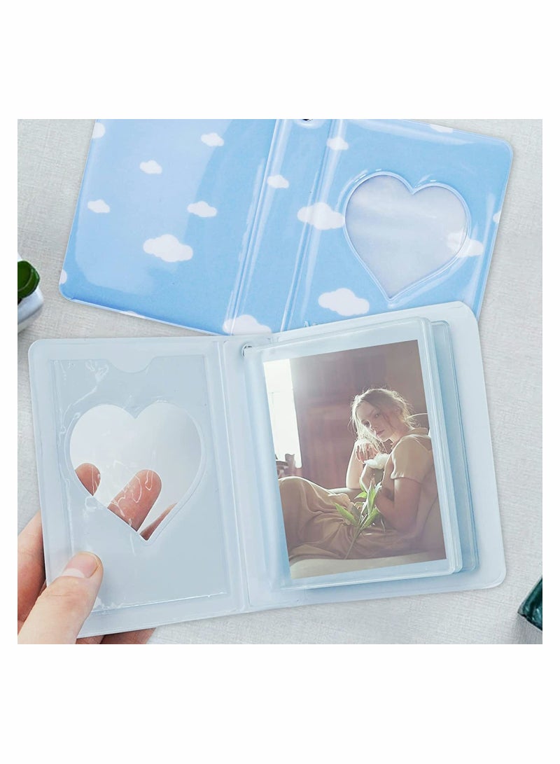 3 Inch Mini Heart-Shaped Photo Album Binder - Kpop Card Holder for Photos, ID & Business Cards, 40 Pockets - Image 4