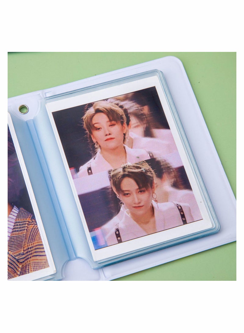 3 Inch Mini Heart-Shaped Photo Album Binder - Kpop Card Holder for Photos, ID & Business Cards, 40 Pockets - Image 5