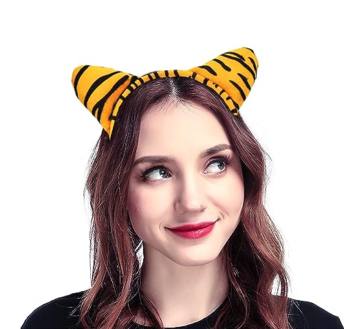 Liatunou Tiger Headband,Tiger Costume Headwear Cute Tiger Ears for Halloween Christmas Party Favor Birthday Gift - Image 3