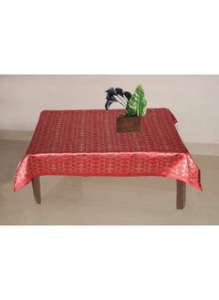 Lushomes Lushomes Red 3 Selfdesign Jaquard Centre Table Cover (36 x 60 inches, Single pc)  - Image 1