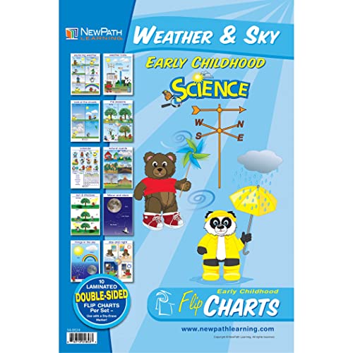 New Path Learning NewPath Learning-34-0024 Weather and Sky Curriculum Mastery Flip Chart Set, Early Childhood - Image 2