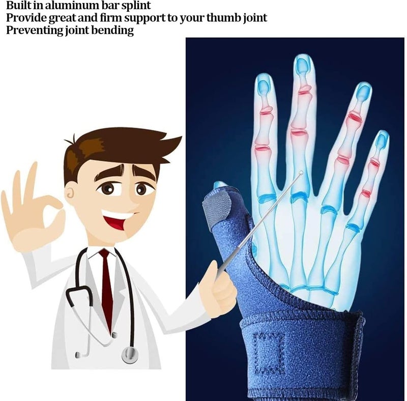 klarako Thumb Splint Brace, Breathable Thumb & Wrist Support Stabilizer Splint for BlackBerry Thumb, Trigger Finger, Pain Relief, Arthritis, Tendonitis, Sprained and Carpal Tunnel(Left) - Image 4