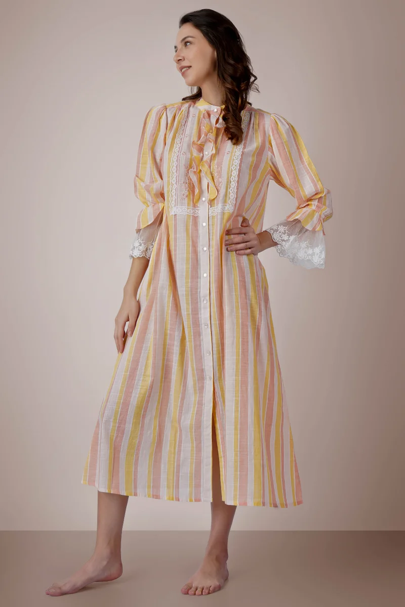 After Dark Victoria, Peach Nightdress and Gown