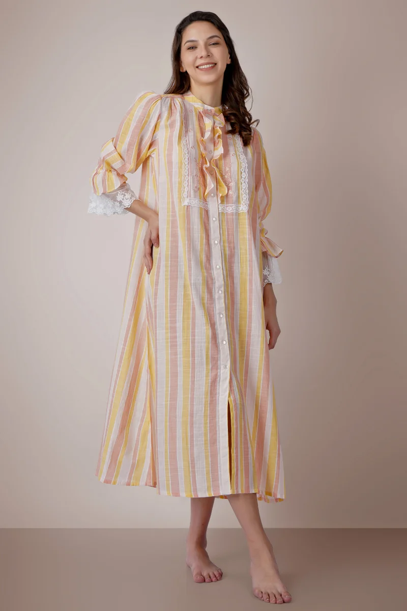 After Dark Victoria, Peach Nightdress and Gown