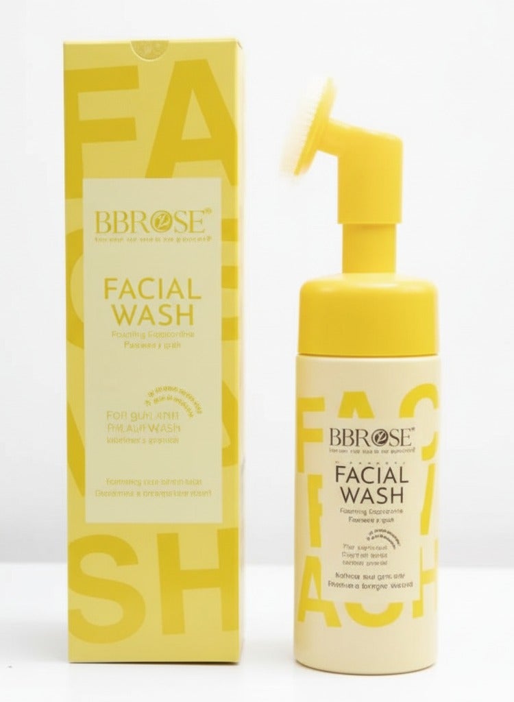 BBROSE Facial Wash with Wheat, Vitamin E & Mandelic Acid – Gentle Cleanser 120ml - Image 1