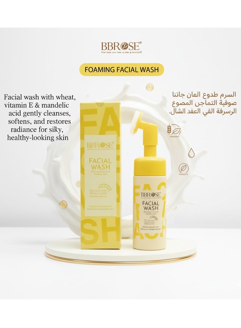 BBROSE Facial Wash with Wheat, Vitamin E & Mandelic Acid – Gentle Cleanser 120ml - Image 2