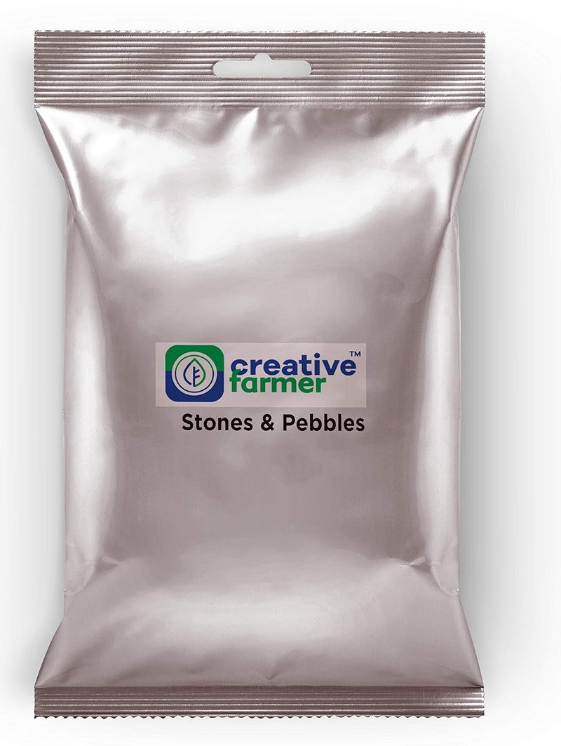 Creative Farmer 10Kg Polished White Pebbles for Garden Home Dcor Pebbles for Terrarium All Purpose Pack - Image 2