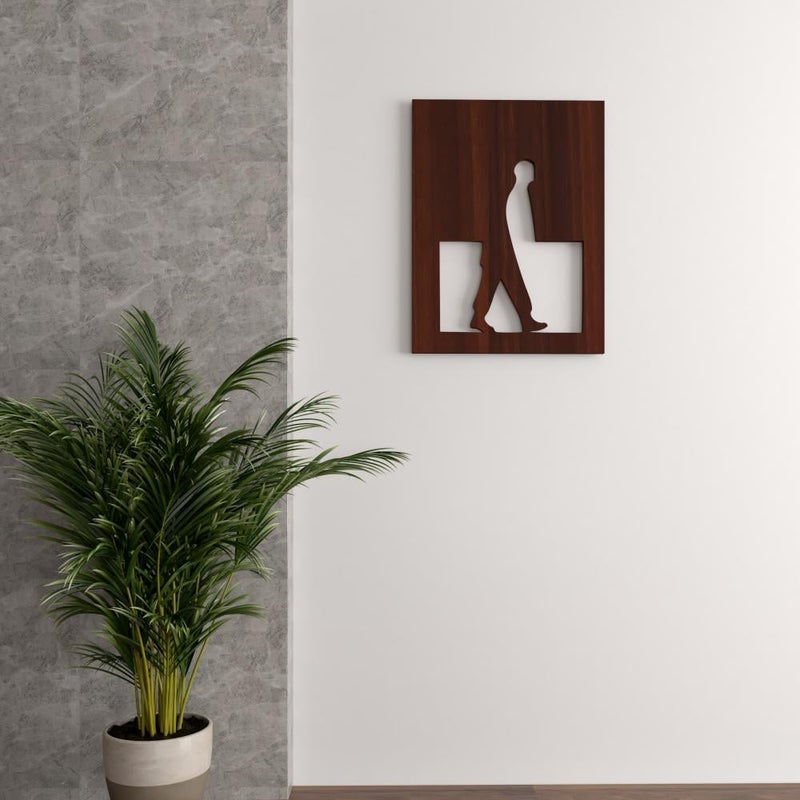Marktna A decorative wooden sculpture with an abstract design, measuring 46 x 60 cm. - Image 1