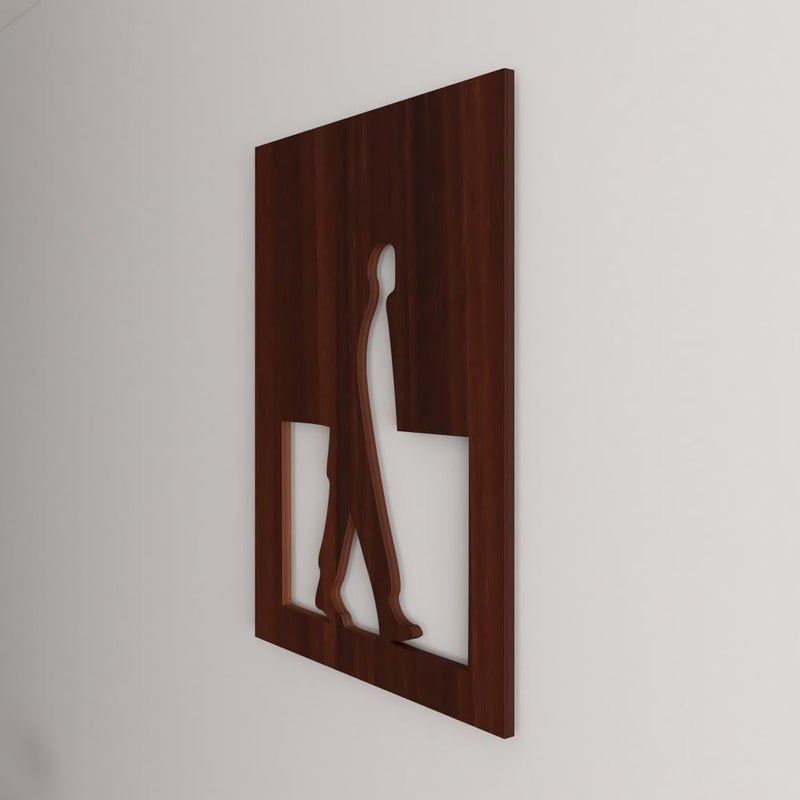 Marktna A decorative wooden sculpture with an abstract design, measuring 46 x 60 cm. - Image 3