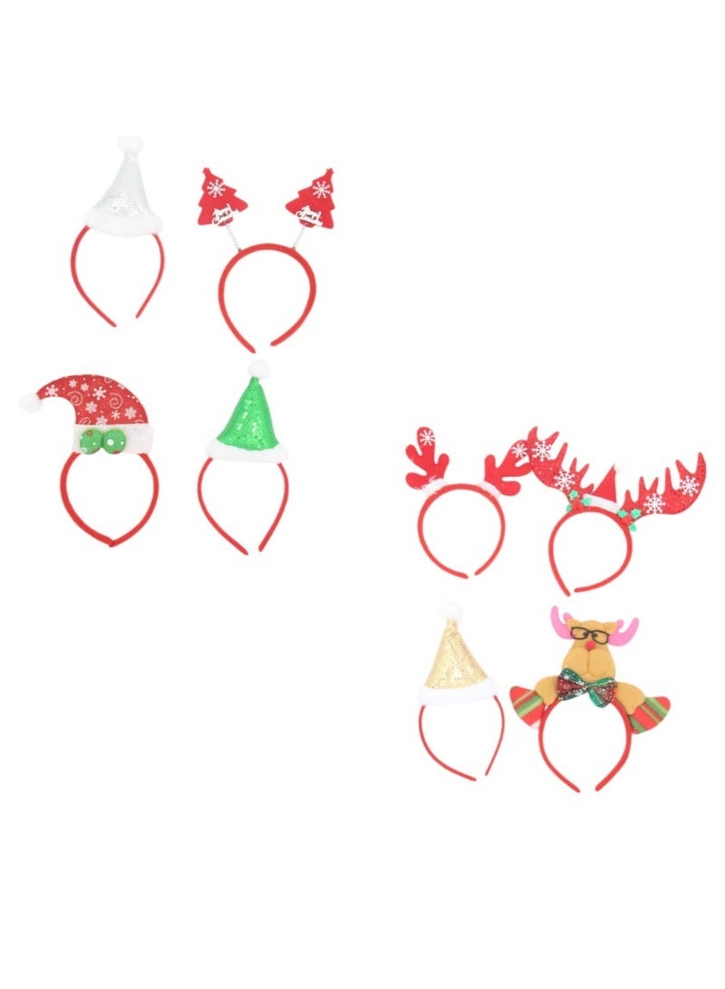 D'Daniela 8 Pieces Christmas Headbands Party for Xmas - Image 1