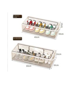 CityRiya-Long Under-Bed Shoe Organizer,Transparent Foldable Shoe Box with Reinforced Steel Frame,Shoe Storage Box,Durable and Space-Saving Design(L)  - Image 2