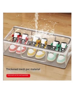 CityRiya-Long Under-Bed Shoe Organizer,Transparent Foldable Shoe Box with Reinforced Steel Frame,Shoe Storage Box,Durable and Space-Saving Design(L)  - Image 3
