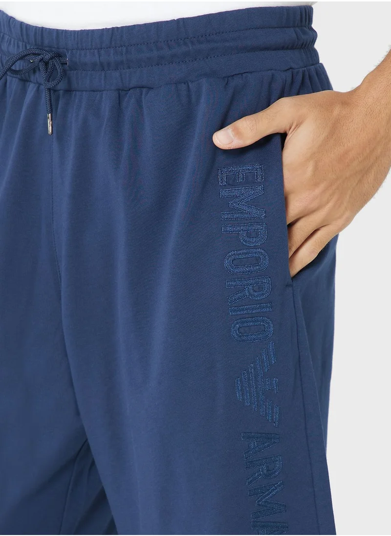 EMPORIO ARMANI Logo Drawstring Bermuda
