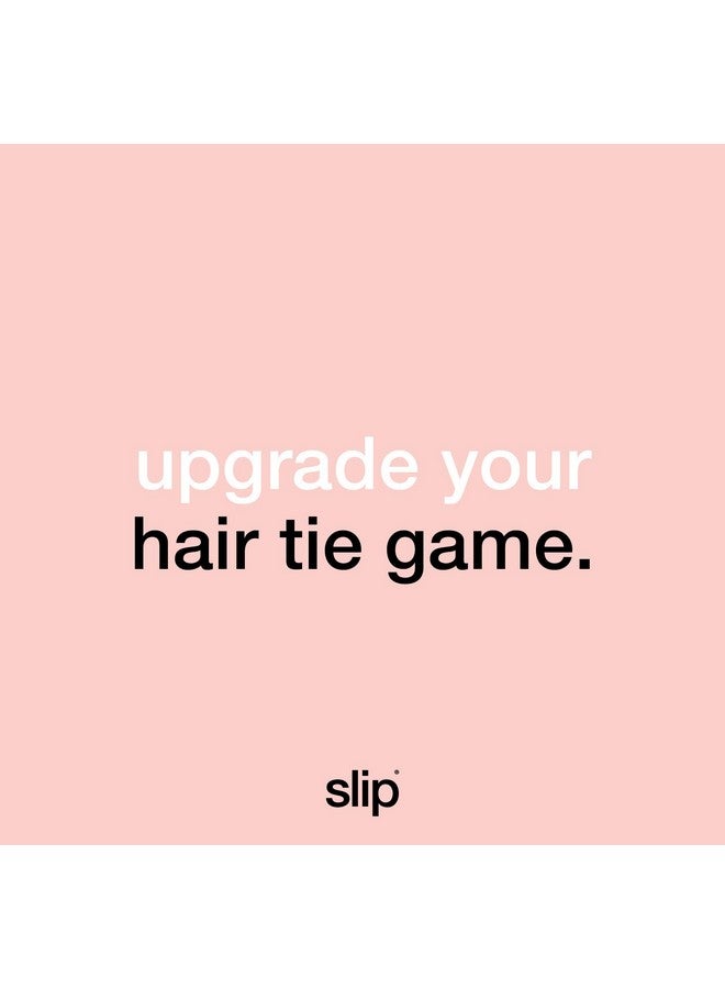 SLIP Silk Skinnie Scrunchies Midnight Collection (Charcoal Navy Silver) 100% Pure 22 Momme Mulberry Silk Scrunchies For Women Hairfriendly + Luxurious Elastic Scrunchies Set (6 Scrunchies) - Image 5