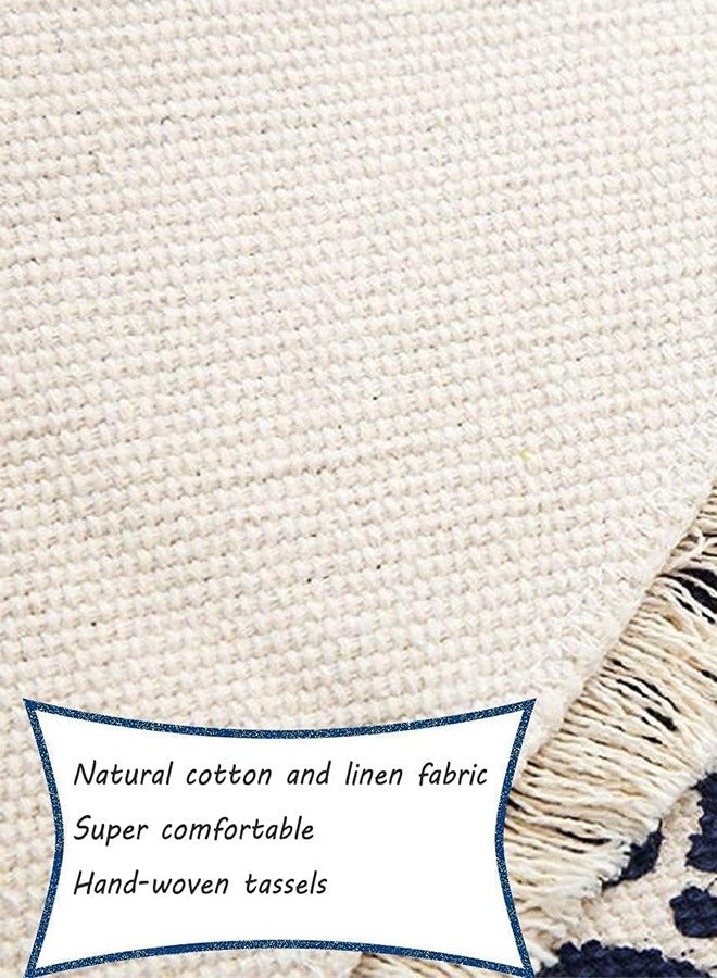 Bukela Round Carpet, Area Rug, Circle Bohemian Style Rug, Fringed Rug, 120 Cm - Image 5