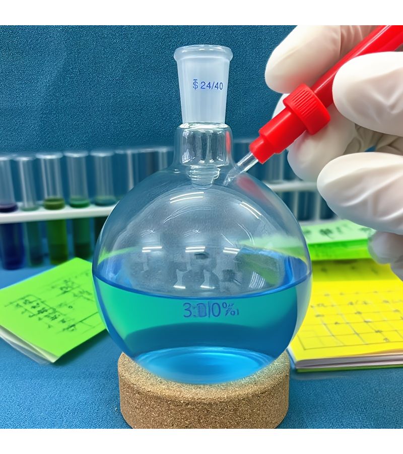 Borosilicate Glass Boiling Flask 1000ml 24 40 Single Neck Flat Bottom - Image 2