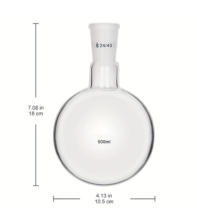 Borosilicate Glass Boiling Flask 1000ml 24 40 Single Neck Flat Bottom - Image 5