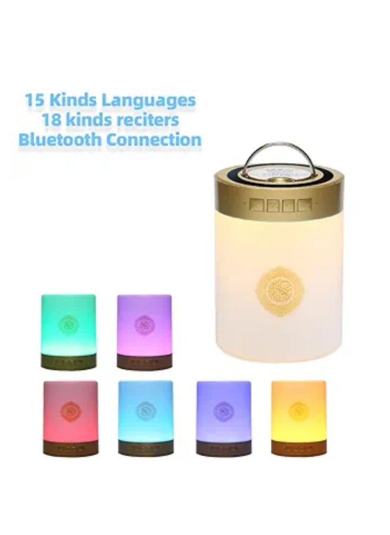 Generic Holy Quran Speaker with Portable Quran Speaker with Color Changing LED Lamp with Wireless Remote Control with 8G TF Card  - Image 2