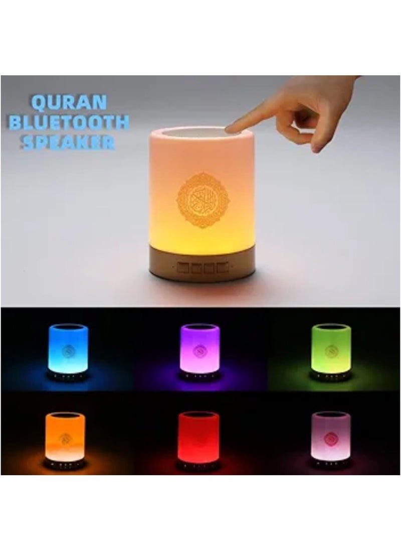 Generic Holy Quran Speaker with Portable Quran Speaker with Color Changing LED Lamp with Wireless Remote Control with 8G TF Card  - Image 3