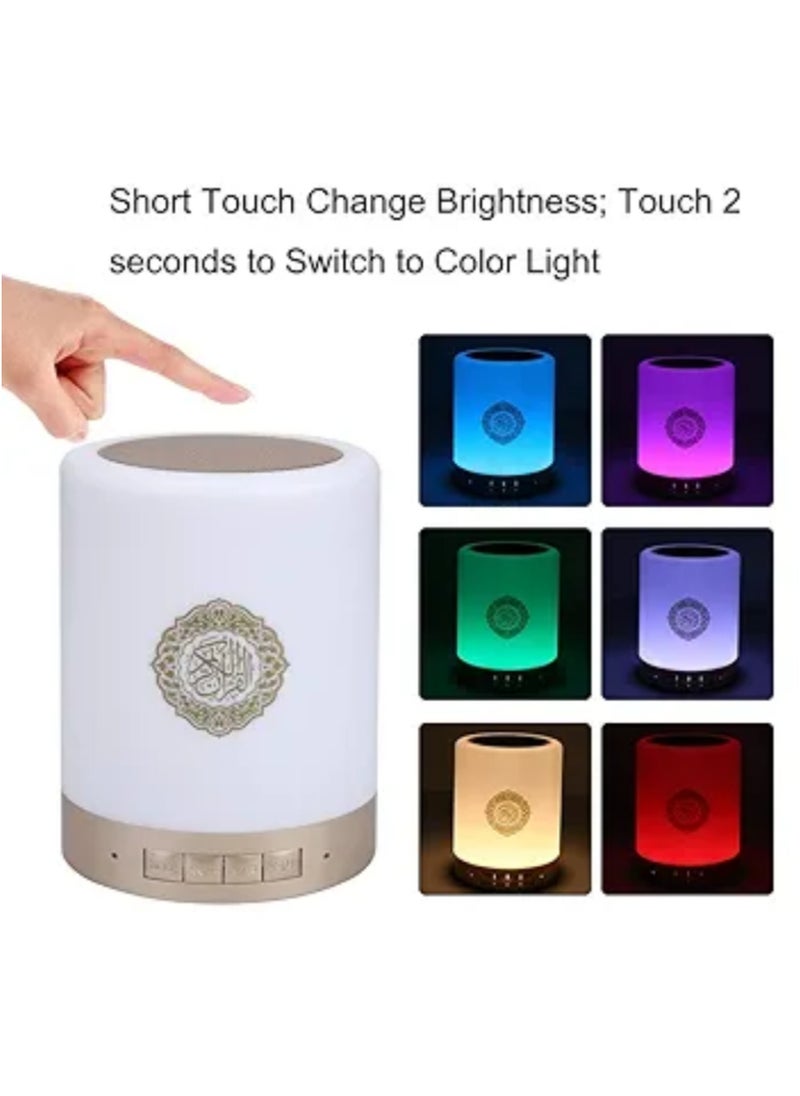 Generic Holy Quran Speaker with Portable Quran Speaker with Color Changing LED Lamp with Wireless Remote Control with 8G TF Card  - Image 5