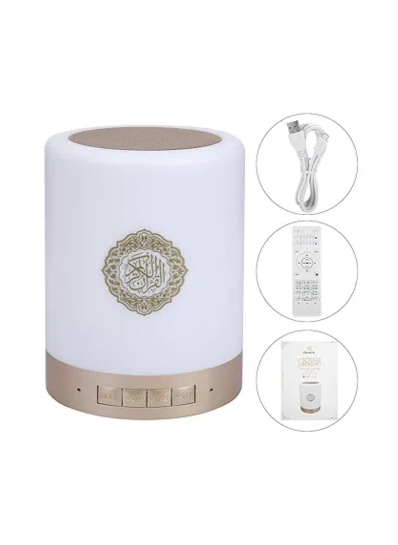 Generic Holy Quran Speaker with Portable Quran Speaker with Color Changing LED Lamp with Wireless Remote Control with 8G TF Card  - Image 4