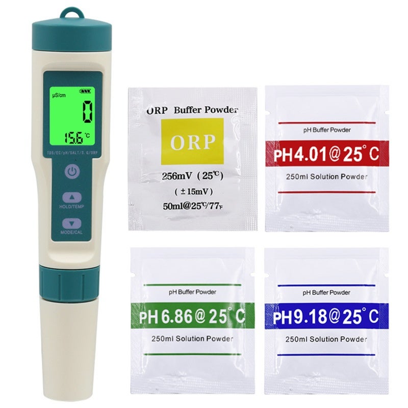 8-In-1 Water Quality Testing Pen - Portable User-Friendly PH Detection Tool for Saltwater Drinking Water On-The-Go Monitoring - Image 1