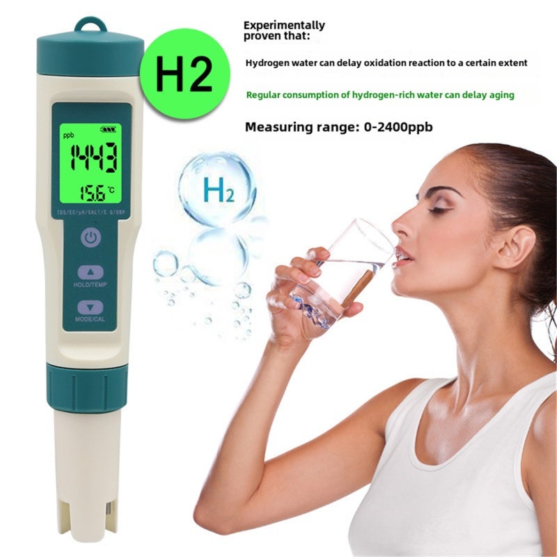 8-In-1 Water Quality Testing Pen - Portable User-Friendly PH Detection Tool for Saltwater Drinking Water On-The-Go Monitoring - Image 5